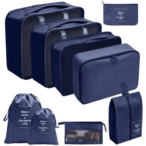 Unbranded (Makeup Pack Nine Piece Set Navy Blue, suit) Hot Selling Amazon Waterproof Trave Unbranded (Makeup Pack Nine Piece Set Navy Blue, suit) Hot Selling Amazon Waterproof Trave