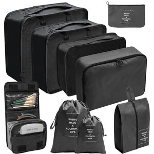 Unbranded (Nine piece set of toiletries in black, suit) Hot Selling Amazon Waterproof Trav Unbranded (Nine piece set of toiletries in black, suit) Hot Selling Amazon Waterproof Trav