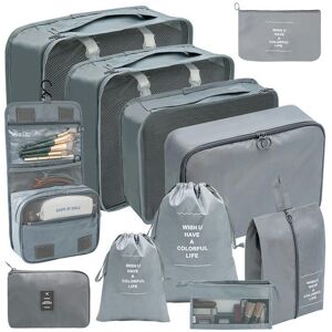 Unbranded (Eleven piece set gray, suit) Hot Selling Amazon Waterproof Travel Storage Bag S Unbranded (Eleven piece set gray, suit) Hot Selling Amazon Waterproof Travel Storage Bag S
