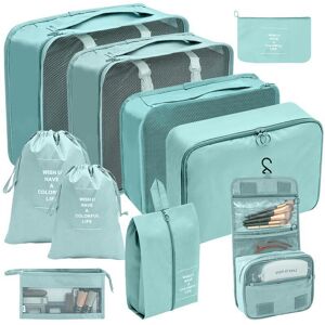 Unbranded (Ten piece set of lake blue, suit) Hot Selling Amazon Waterproof Travel Storage Unbranded (Ten piece set of lake blue, suit) Hot Selling Amazon Waterproof Travel Storage