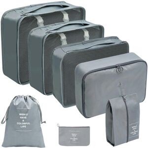 Unbranded (Seven piece set gray, suit) Hot Selling Amazon Waterproof Travel Storage Bag Se Unbranded (Seven piece set gray, suit) Hot Selling Amazon Waterproof Travel Storage Bag Se