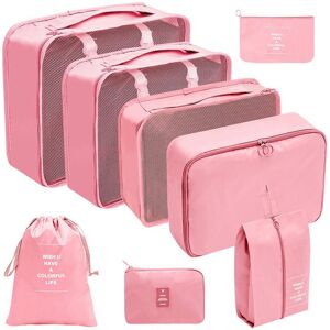 Unbranded (Digital Bag Eight Piece Set Pink, suit) Hot Selling Amazon Waterproof Travel St Unbranded (Digital Bag Eight Piece Set Pink, suit) Hot Selling Amazon Waterproof Travel St
