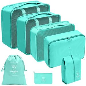 Unbranded (Seven piece set in bright blue, suit) Hot Selling Amazon Waterproof Travel Stor Unbranded (Seven piece set in bright blue, suit) Hot Selling Amazon Waterproof Travel Stor