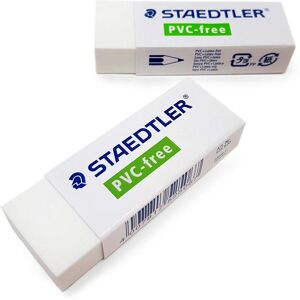 Staedtler 2 x Rubber Erasers - PVC/Latex Free - Premium Quality - 525 B20 Staedtler 2 x Rubber Erasers - PVC/Latex Free - Premium Quality - 525 B20
