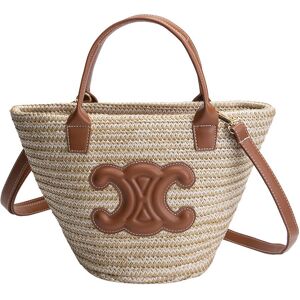 Unbranded (Brown) Ladies Straw Tote Bag Ladies Beach Bag Rattan Bag Oversized Beach Bag Bl Unbranded (Brown) Ladies Straw Tote Bag Ladies Beach Bag Rattan Bag Oversized Beach Bag Bl