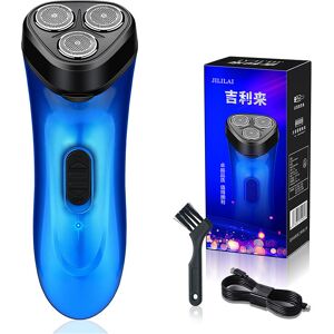 VEISHET (Blue) Portable Mens Electric Shaver Rechargeable Shaver Three Blade Travel Shav VEISHET (Blue) Portable Mens Electric Shaver Rechargeable Shaver Three Blade Travel Shav