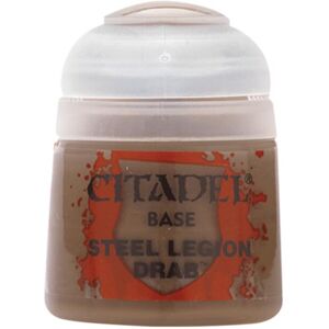 Games Workshop Citadel Base Paint: Steel Legion Drab 12ml Warhammer 21-17 Games Workshop Citadel Base Paint: Steel Legion Drab 12ml Warhammer 21-17