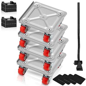 VEVOR Furniture Dolly, Furniture Moving Dollies with 360 PP Swivel Wheels & Carbon Ste VEVOR Furniture Dolly, Furniture Moving Dollies with 360 PP Swivel Wheels & Carbon Ste
