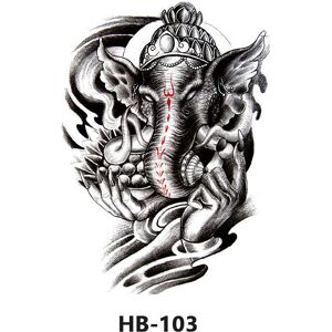 Unbranded (HB-103, 210 * 148mm) Spot Cross-Border New Half Arm Tattoo Stickers With Black Unbranded (HB-103, 210 * 148mm) Spot Cross-Border New Half Arm Tattoo Stickers With Black