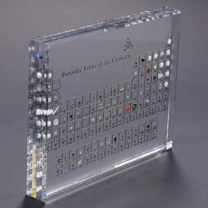 Unbranded (discounted) Acrylic Periodic Table With Real Elements, Chemical Elements Displa Unbranded (discounted) Acrylic Periodic Table With Real Elements, Chemical Elements Displa