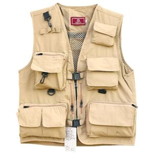 Unbranded (as the photo1, L) 2019 Fishing Jacket Quick-drying Mesh Vestt Multi-pocket Mesh Unbranded (as the photo1, L) 2019 Fishing Jacket Quick-drying Mesh Vestt Multi-pocket Mesh