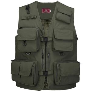 Unbranded (as the photo, XXL) 2019 Fishing Jacket Quick-drying Mesh Vestt Multi-pocket Mes Unbranded (as the photo, XXL) 2019 Fishing Jacket Quick-drying Mesh Vestt Multi-pocket Mes