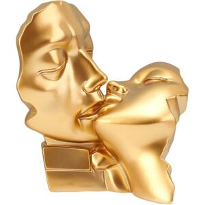 Unbranded (20cm*14.5cm*22cm Gold Kiss) Couple Lover Kissing Statue Romantic Modern Model S Unbranded (20cm*14.5cm*22cm Gold Kiss) Couple Lover Kissing Statue Romantic Modern Model S