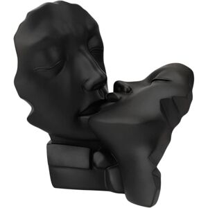 Unbranded (20cm*14.5cm*22cm Black Kiss) Couple Lover Kissing Statue Romantic Modern Model Unbranded (20cm*14.5cm*22cm Black Kiss) Couple Lover Kissing Statue Romantic Modern Model