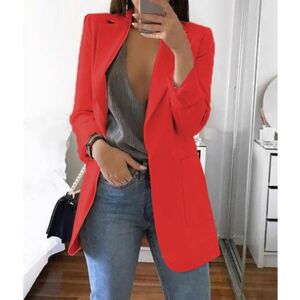 Unbranded (Red, 3XL) Women's Lapel Work Office Blazer Jacket Casual Long Sleeve Outerwear Unbranded (Red, 3XL) Women's Lapel Work Office Blazer Jacket Casual Long Sleeve Outerwear