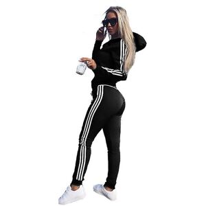 Unbranded (Black, S ( UK 6-8 )) Womens 2 Pcs Athleisure Sports Wear Tracksuit Hoodie Pants Unbranded (Black, S ( UK 6-8 )) Womens 2 Pcs Athleisure Sports Wear Tracksuit Hoodie Pants