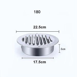 Unbranded (180MM) 75mm 201 Stainless Steel Wall Air Vent Grille Exterior Round Ducting Ven Unbranded (180MM) 75mm 201 Stainless Steel Wall Air Vent Grille Exterior Round Ducting Ven