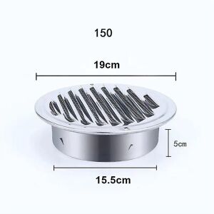 Unbranded (150MM) 75mm 201 Stainless Steel Wall Air Vent Grille Exterior Round Ducting Ven Unbranded (150MM) 75mm 201 Stainless Steel Wall Air Vent Grille Exterior Round Ducting Ven