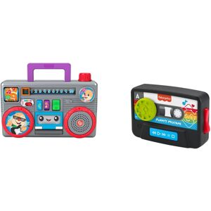 Fisher-Price Laugh & Learn Busy Boombox - UK English Edition, retro-inspired musical infant a Fisher-Price Laugh & Learn Busy Boombox - UK English Edition, retro-inspired musical infant a