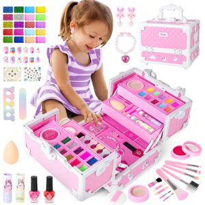 Unbranded 56-in-1 Princess Washable Makeup Set Makeup Game Case Kit Gift for Kids Unbranded 56-in-1 Princess Washable Makeup Set Makeup Game Case Kit Gift for Kids