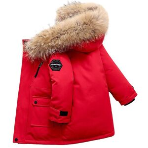 Unbranded (RED, 130cm) Boys Winter Jacket Kids Hooded Down Coats Warm Parka Unbranded (RED, 130cm) Boys Winter Jacket Kids Hooded Down Coats Warm Parka