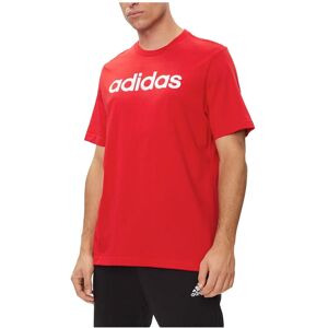 (Red, L) Adidas Essentials Mens T Shirts Embroidered Logo (Red, L) Adidas Essentials Mens T Shirts Embroidered Logo