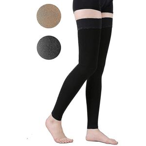Unbranded (black, L) Thigh High Compression Stocking Footless, 20-30mmhg Compression Socks Unbranded (black, L) Thigh High Compression Stocking Footless, 20-30mmhg Compression Socks