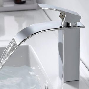 Unbranded Modern Waterfall Bathroom Faucet, Elegant Design Waterfall Sink Faucet, Brass Ba Unbranded Modern Waterfall Bathroom Faucet, Elegant Design Waterfall Sink Faucet, Brass Ba