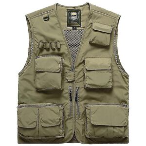 Unbranded (khaki, 4XL) 2022 Fishing Vest Mesh Vest Fishing Jacket Multifunctional Outdoor Unbranded (khaki, 4XL) 2022 Fishing Vest Mesh Vest Fishing Jacket Multifunctional Outdoor