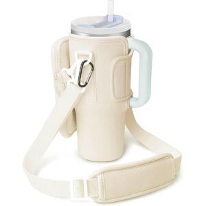 Unbranded (Apricot color) 40OZ Stanley Mug Cover With Adjustable Shoulder Strap, Water Bot Unbranded (Apricot color) 40OZ Stanley Mug Cover With Adjustable Shoulder Strap, Water Bot
