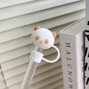 Unbranded (Brown (10mm, bare)) Popular Cartoon Silicone Straw Cap Stanley Water Cup Animal Unbranded (Brown (10mm, bare)) Popular Cartoon Silicone Straw Cap Stanley Water Cup Animal