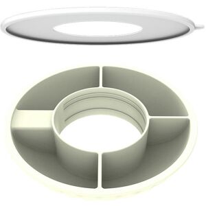 Unbranded (Off white, Snack tray+dust cover 30oz) Ice Cream Cup With Cover Snack Plate Sta Unbranded (Off white, Snack tray+dust cover 30oz) Ice Cream Cup With Cover Snack Plate Sta