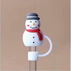 Unbranded (Red Scarf Snowman) Stanley Cup, Straw Cap, Large Diameter 10mm Straw Dust Cover Unbranded (Red Scarf Snowman) Stanley Cup, Straw Cap, Large Diameter 10mm Straw Dust Cover