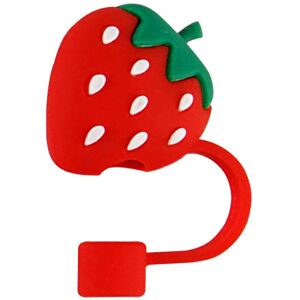 Unbranded (Red Strawberry) Stanley Cup, Straw Cap, Large Diameter 10mm Straw Dust Cover, P Unbranded (Red Strawberry) Stanley Cup, Straw Cap, Large Diameter 10mm Straw Dust Cover, P