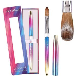 Unbranded (10) Kolinsky Acrylic Nail Brush, 3d Pure Handmade Round Shape (size # 2/4/6/8/1 Unbranded (10) Kolinsky Acrylic Nail Brush, 3d Pure Handmade Round Shape (size # 2/4/6/8/1