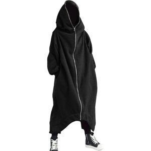 Unbranded (Black, XL) Unisex Long Sleeve Hooded Nazgul Long Coat Zipper Closure Fleece Lin Unbranded (Black, XL) Unisex Long Sleeve Hooded Nazgul Long Coat Zipper Closure Fleece Lin