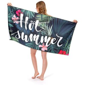 Unbranded (Green summer, 80*160cm (waterproof matte bag)) Foreign Trade Printed Beach Towe Unbranded (Green summer, 80*160cm (waterproof matte bag)) Foreign Trade Printed Beach Towe