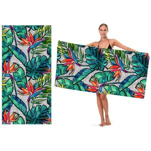Unbranded (Watercolor tropical green leaf, 75*150cm (OPP bag)) Foreign Trade Printed Beach Unbranded (Watercolor tropical green leaf, 75*150cm (OPP bag)) Foreign Trade Printed Beach