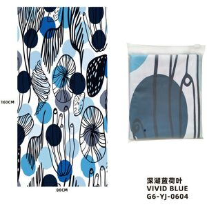 Unbranded (G6-YJ-0604 Deep Lake Blue Lotus Leaf, 80*160cm (waterproof matte bag)) Foreign Unbranded (G6-YJ-0604 Deep Lake Blue Lotus Leaf, 80*160cm (waterproof matte bag)) Foreign