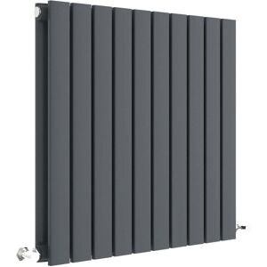 Balterley Square Horizontal Double Panel Radiator - 600mm x 586mm - 1863 BTU - Anthracite Balterley Square Horizontal Double Panel Radiator - 600mm x 586mm - 1863 BTU - Anthracite