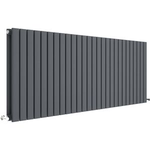 Balterley Square Horizontal Double Panel Radiator - 600mm x 1572mm - 5589 BTU - Anthracite Balterley Square Horizontal Double Panel Radiator - 600mm x 1572mm - 5589 BTU - Anthracite