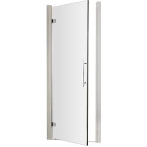 Balterley 8mm Toughened Safety Glass Hinged Shower Door, Chrome, 760mm Balterley 8mm Toughened Safety Glass Hinged Shower Door, Chrome, 760mm