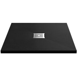 Balterley 800mm Premium Slimline Square Shower Tray - Slate Black Balterley 800mm Premium Slimline Square Shower Tray - Slate Black