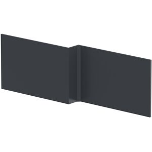 Balterley 1700mm Square MDF Reversible Shower Bath Front Panel - Soft Black Balterley 1700mm Square MDF Reversible Shower Bath Front Panel - Soft Black