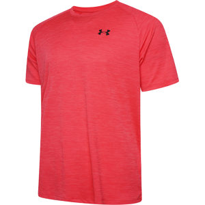 (M) UNDER ARMOUR TECH TEXTURED T SHIRT RED/BLACK (M) UNDER ARMOUR TECH TEXTURED T SHIRT RED/BLACK