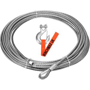 WINCHMAX Winch Cable/Wire Rope 15m x 9.5mm with 3/8 inch Clevis Hook. Suitable f WINCHMAX Winch Cable/Wire Rope 15m x 9.5mm with 3/8 inch Clevis Hook. Suitable f