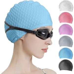Unbranded (blue) Silicone Swim Cap,comfortable Bathing Cap Ideal For Curly Short Medium Lo Unbranded (blue) Silicone Swim Cap,comfortable Bathing Cap Ideal For Curly Short Medium Lo
