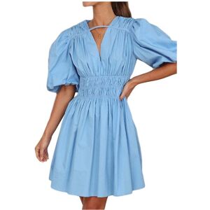 Unbranded (Blue, M) Summer V Neck Mini Dress For Women's Unbranded (Blue, M) Summer V Neck Mini Dress For Women's