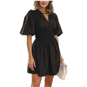 Unbranded (Black, M) Summer V Neck Mini Dress For Women's Unbranded (Black, M) Summer V Neck Mini Dress For Women's