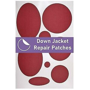 Unbranded (Red Wine) Down Jacket Repair Patches Pre-cut, Self-adhesive, Soft, Waterproof Unbranded (Red Wine) Down Jacket Repair Patches Pre-cut, Self-adhesive, Soft, Waterproof